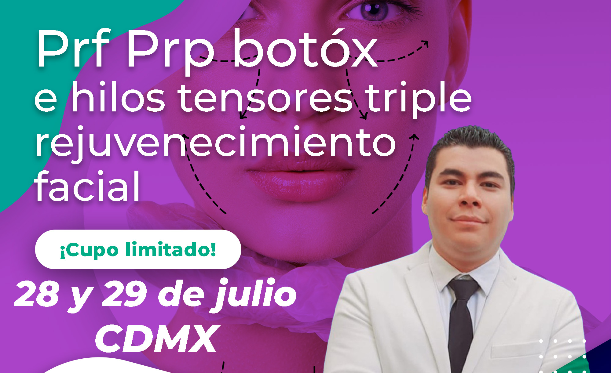 Plasma rico en fibrina, Prp, botóx, hilos tensores y triple rejuvenecimiento facial