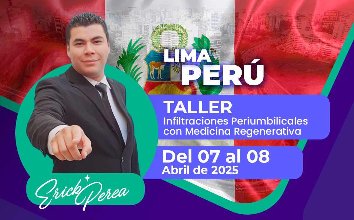 Taller de Infiltraciones Periumbilicales con Medicina Regenerativa y Manejo de Células Madre