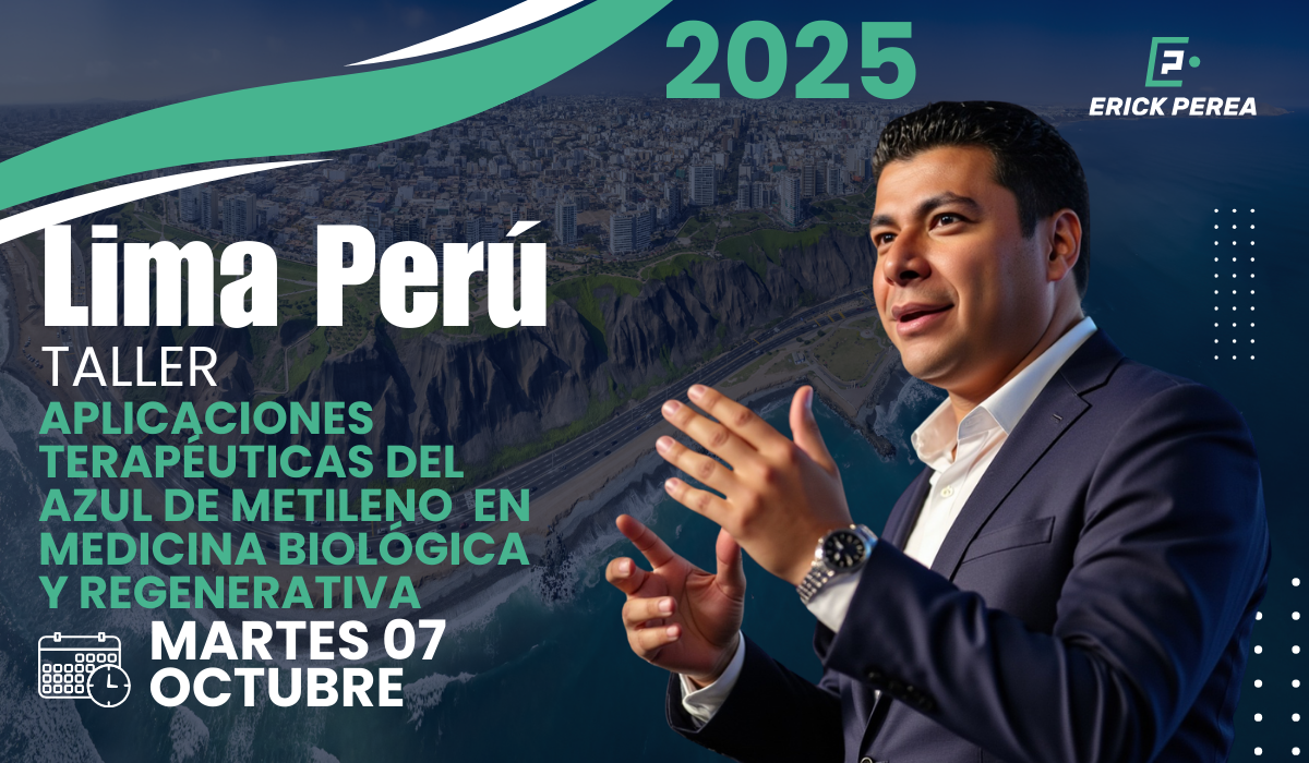 Taller Aplicaciones Terapéuticas del Azul de Metileno en Medicina Biológica y Regenerativa