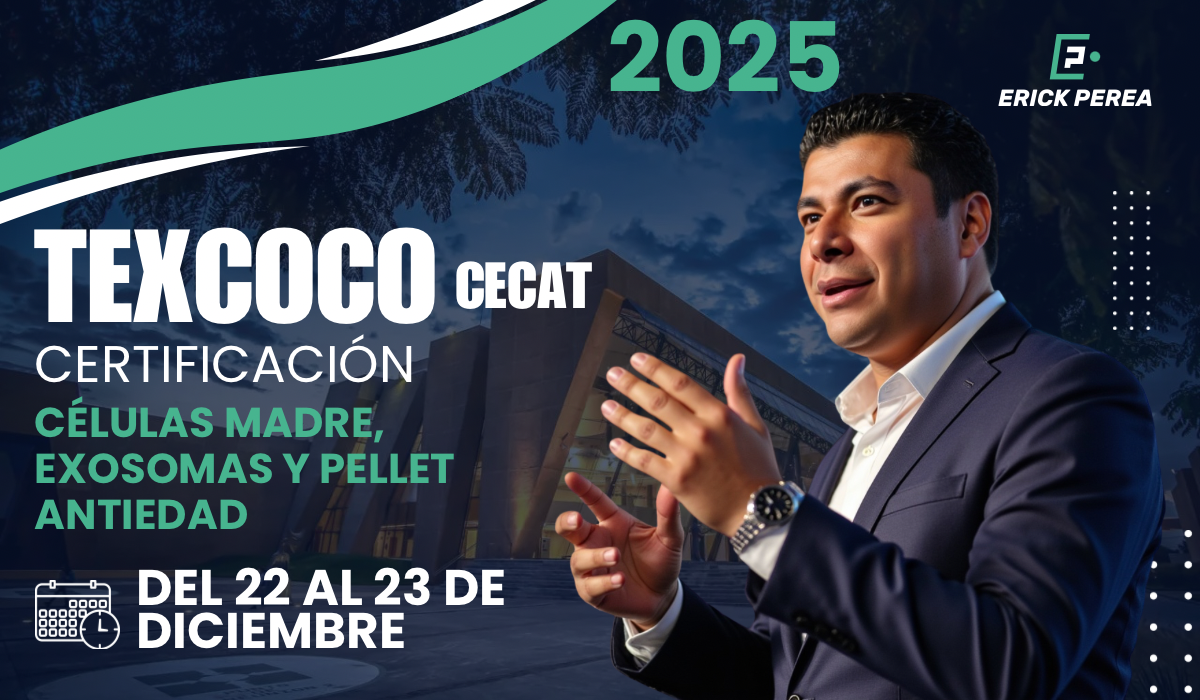 Certificación en Células Madre, Exosomas y Pellet Antiedad
