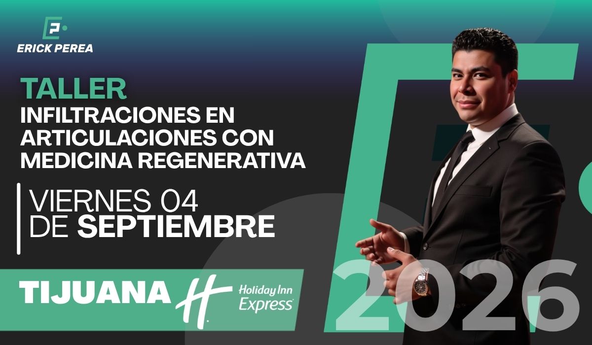 Taller de Infiltraciones en Articulaciones con Medicina Regenerativa
