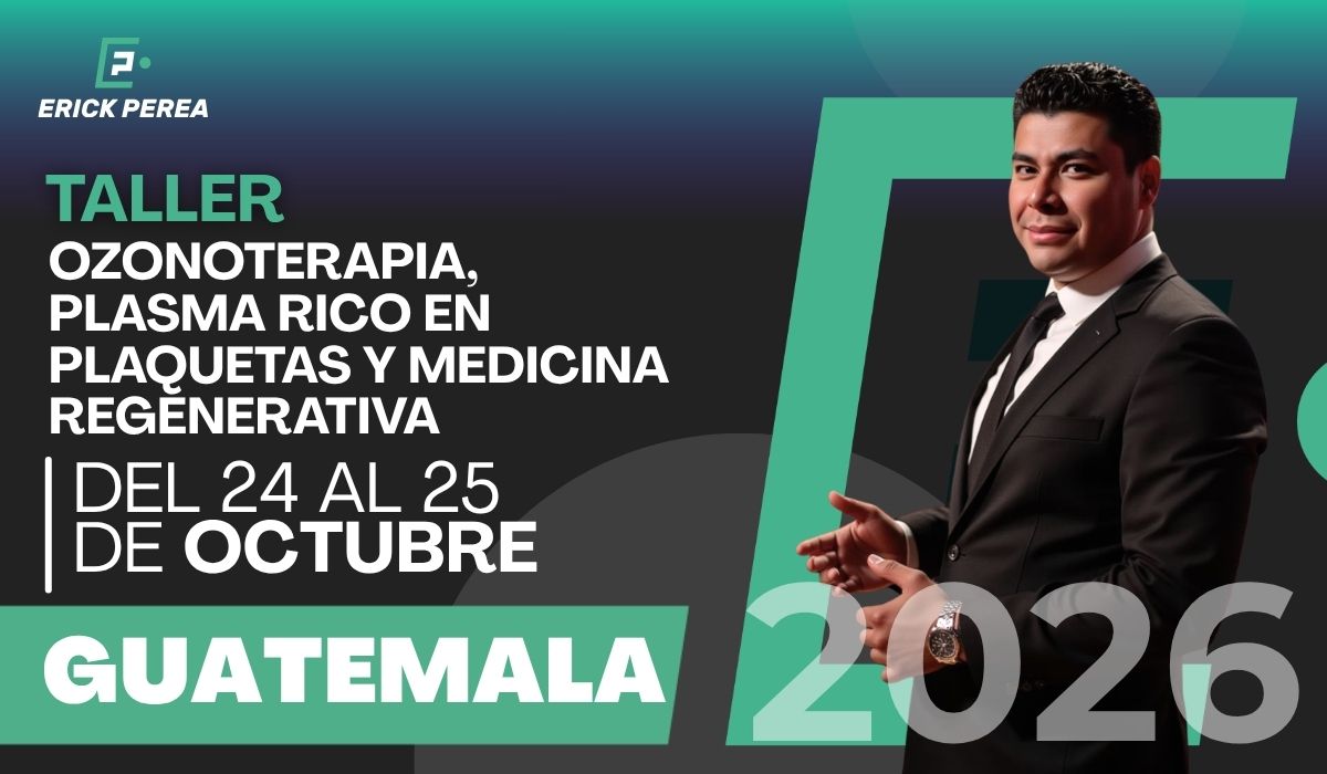 Taller de Ozonoterapia, Plasma Rico en Plaquetas y Medicina Regenerativa