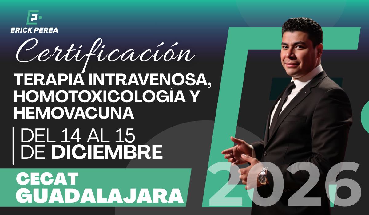 Certificación en Terapia Intravenosa, Homotoxicología y Hemovacuna